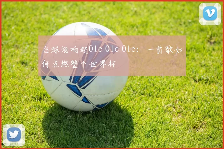 当球场响起Ole Ole Ole:一首歌如何点燃整个世界杯
